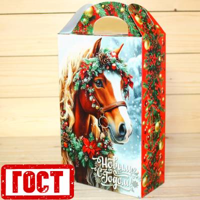Сладкий новогодний подарок по ГОСТу в картонной упаковке в Ногинске