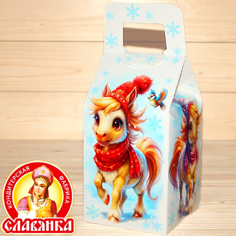 Детский новогодний подарок в картонной упаковке от Славянки в Ногинске