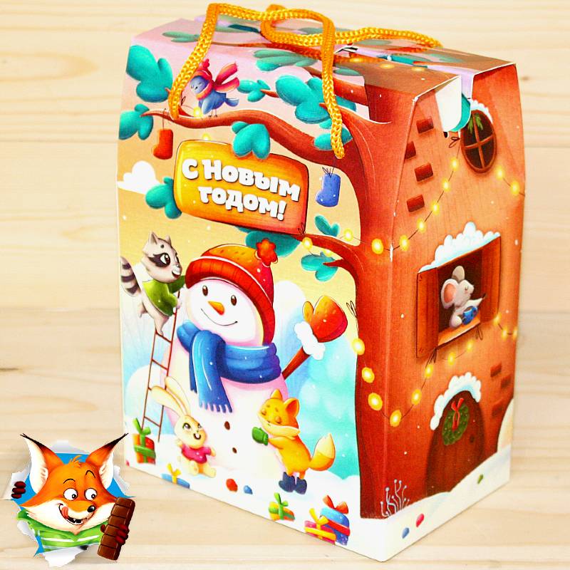 Сладкий новогодний подарок от Яшкино в картонной упаковке в Ногинске